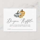 Carte de tombola de couche pour Baby Shower Plaid  (Devant)