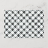 Carte de tombola de couche pour Baby Shower Plaid  (Dos)