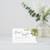 carte de tombola de couches de pommes d'aquarelle (Debout devant)