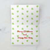 Carte de tortue de Noël (Intérieur)