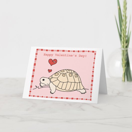 Carte de tortue grecque personnalisable (Devant)