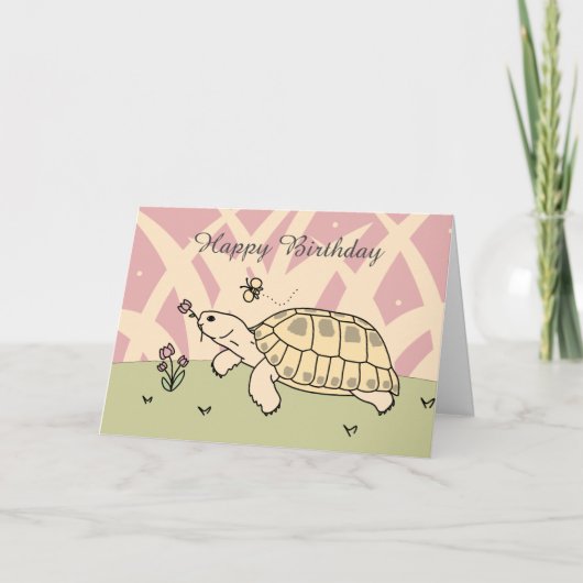 Carte de tortue russe personnalisable (Devant)