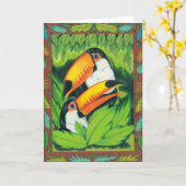 Carte de toucan de Toco (Fleur jaune)