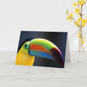 Carte de Toucan-Salutation (Fleur jaune)