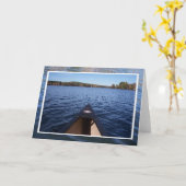 Carte de tour de canoë (Fleur jaune)