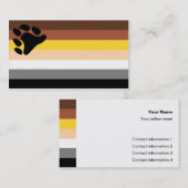 Carte de tour de drapeau d'ours (Devant / Derrière)