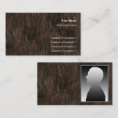 Carte de tour de peau d'ours/ (Devant / Derrière)