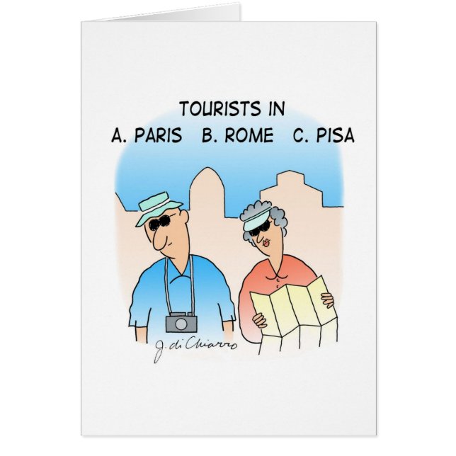 CARTE de touristes (Devant)