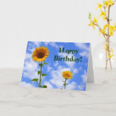 Carte de tournesol (Fleur jaune)