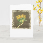 Carte de tournesol (Fleur jaune)
