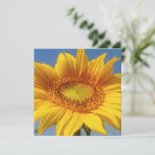 Carte de tournesol jaune (Debout devant)