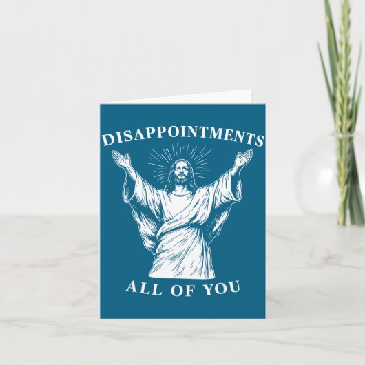 Carte De tous mes déceptions Oh Dieu Jésus (Devant)