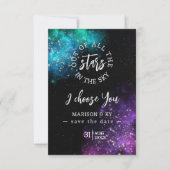 Carte De toutes les étoiles que je vous choisis Enregist (Devant)