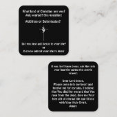 Carte de traçage Gospel (Devant / Derrière)