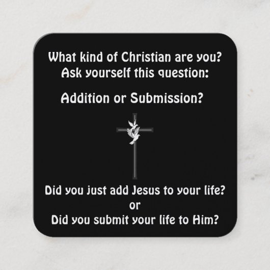 Carte de traçage Gospel (Devant)