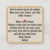 Carte de traçage Gospel (Dos)