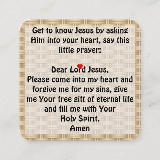 Carte de traçage Gospel (Dos)