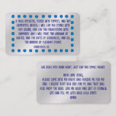 Carte de traçage Gospel (Devant / Derrière)