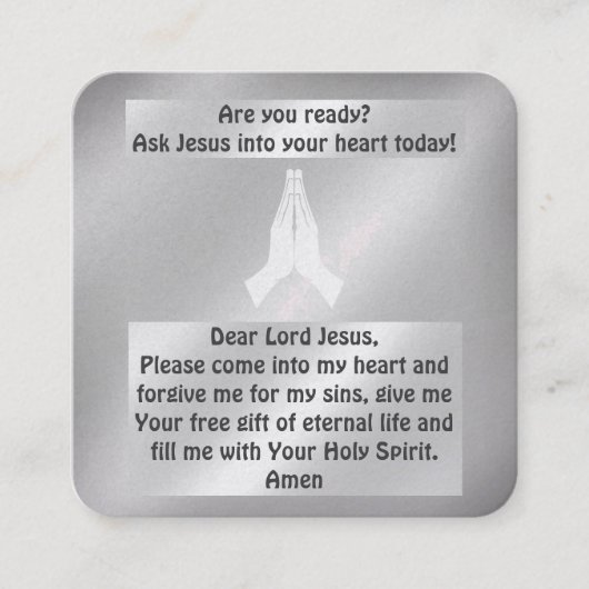 Carte de traçage Gospel (Devant)