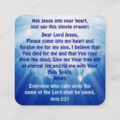 Carte de traçage Gospel (Dos)