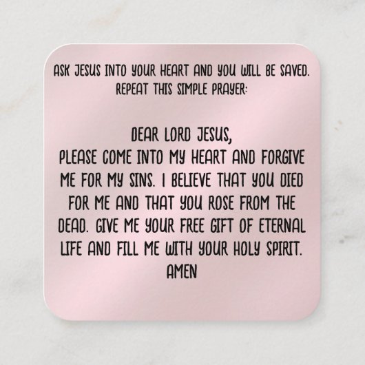 Carte de traçage Gospel (Dos)