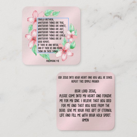 Carte de traçage Gospel (Devant / Derrière)