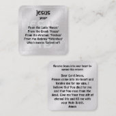 Carte de traçage Gospel (Devant / Derrière)