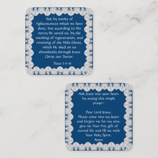 Carte de traçage Gospel (Devant / Derrière)