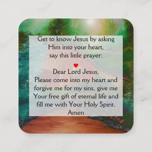 Carte de traçage Gospel (Dos)