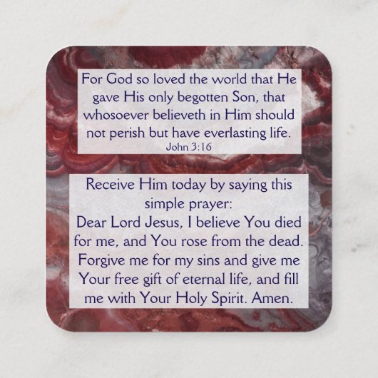 Carte de traçage Gospel (Dos)