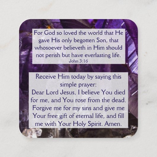 Carte de traçage Gospel (Dos)