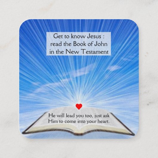 Carte de traçage Gospel (Dos)