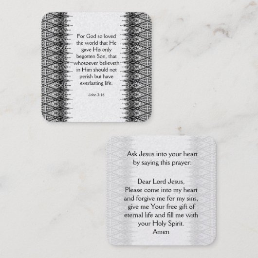 Carte de traçage Gospel (Devant / Derrière)