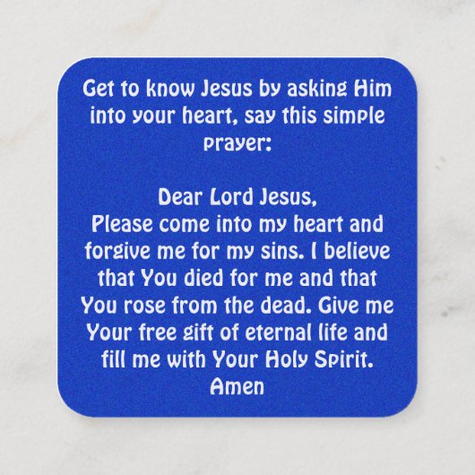 Carte de traçage Gospel (Dos)