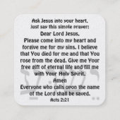 Carte de traçage Gospel (Dos)