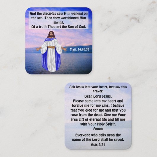 Carte de traçage Gospel (Devant / Derrière)