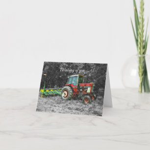 Carte de tracteur International ancienne peinte