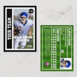 Carte de trading Quart-back de Football Personnali