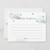 Carte de tradition familiale Baby shower Stars & C (Devant)