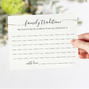 Carte de tradition familiale préférée pour la fête