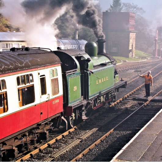CARTE DE TRAIN À VAPEUR
