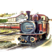 CARTE DE TRAIN À VAPEUR