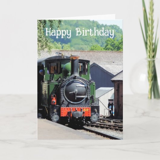 CARTE DE TRAIN À VAPEUR (Devant)