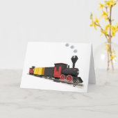 Carte de train de jouet (Fleur jaune)