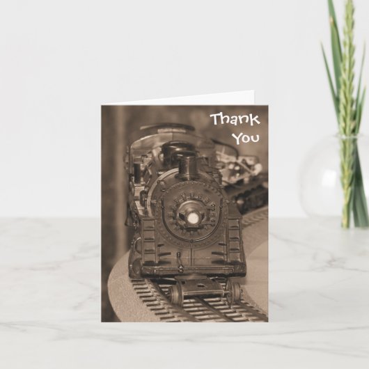 Carte de train de modèle de Merci (Devant)