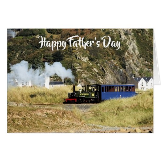 CARTE DE TRAIN DE VAPEUR (Devant horizontal)