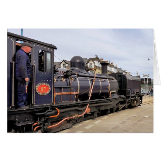 CARTE DE TRAINS À VAPEUR (Devant horizontal)