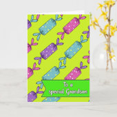 Carte de traitement spéciale pour petit-fils (Fleur jaune)