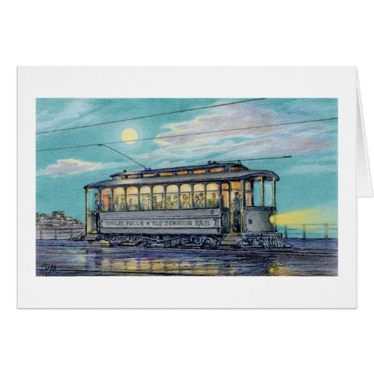 Carte de tramway de Paul McGehee "Georgetown" (Devant Horizontal)