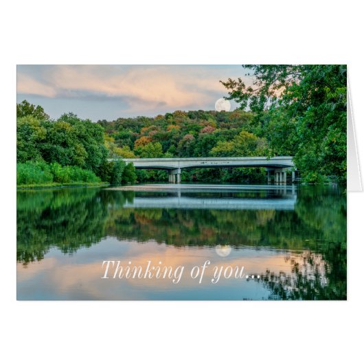 Carte de tranquillité du soir Lake Springfield (Devant Horizontal)